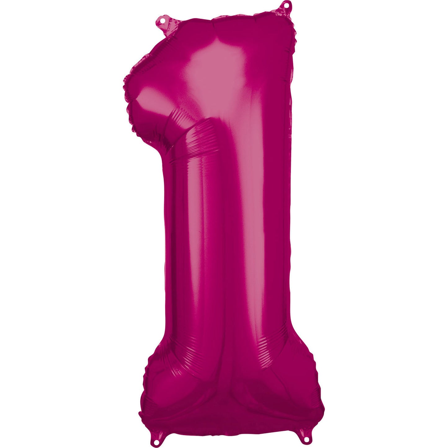 Number 1 Pink SuperShape Foil Balloons 20"/53 cm w x 34"/88cm h 1 PC