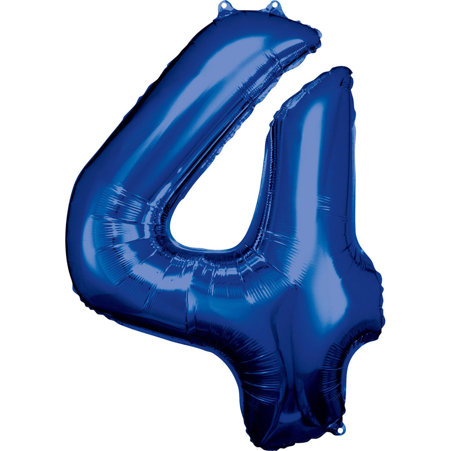Number 4 Blue SuperShape Foil Balloons 20"/53 cm w x 32"/83cm h 1 PC