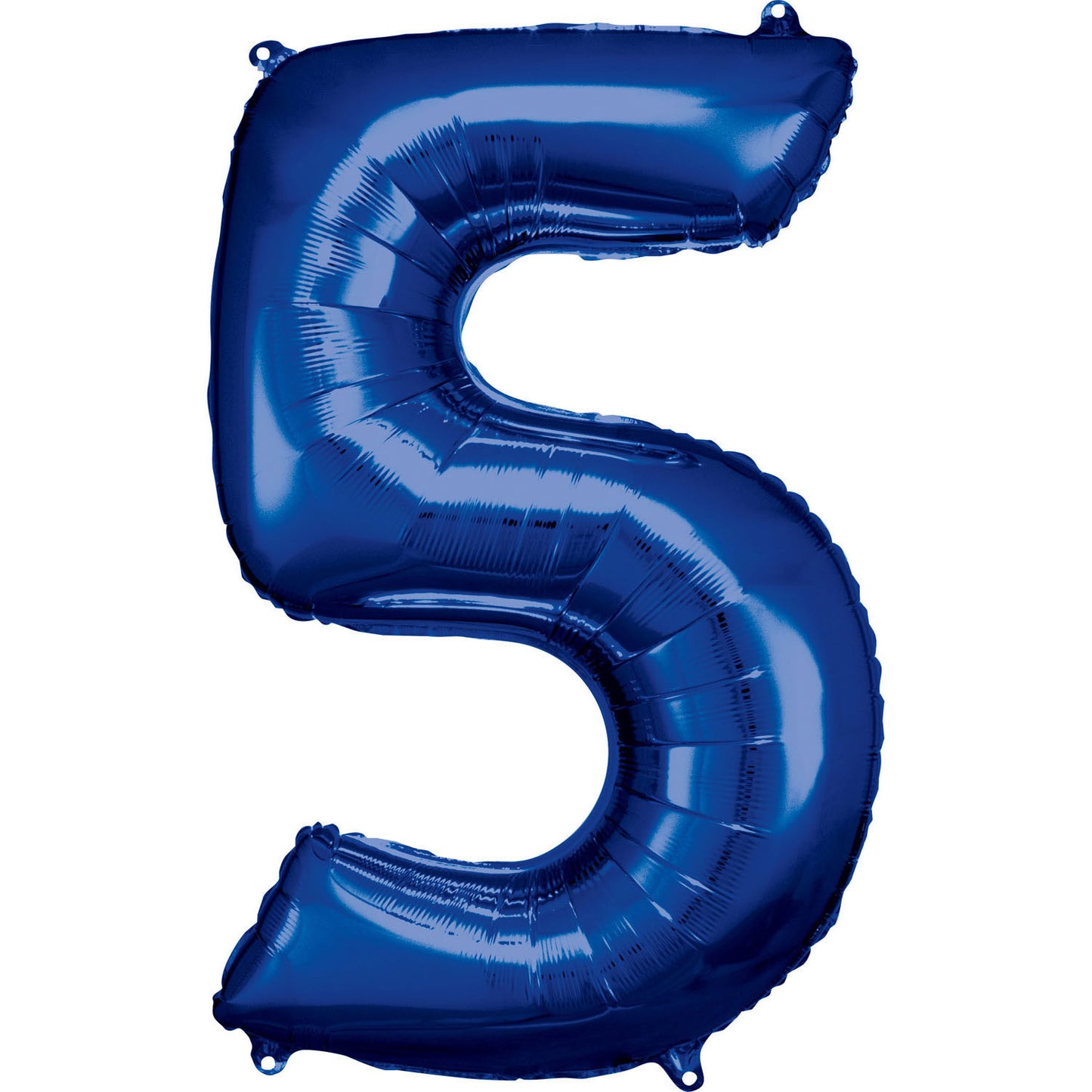 Number 5 Blue SuperShape Foil Balloons 25"/66 cm w x 34"/88cm h 1 PC