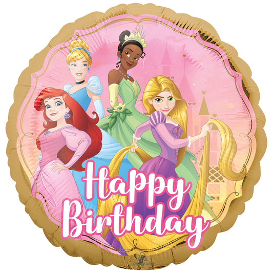 Princess Once Upon A Time Happy Birthday Standard Foil Balloons S60