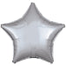 Amscan Metallic Silver Star Standard Unpackaged Foil Balloons C16 - 1 PC