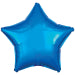 Amscan Metallic Blue Star Standard Unpackaged Foil Balloons C16 - 1 PC