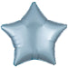 Amscan Silk Lustre Pastel Blue Star Standard Unpackaged Foil Balloons C16 - 1 PC