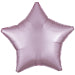 Amscan Silk Lustre Pastel Pink Star Standard Unpackaged Foil Balloons C16 - 1 PC