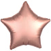 Amscan Silk Lustre Rose Copper Star Standard Unpackaged Foil Balloons C16 - 1 PC