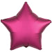 Amscan Silk Lustre Pomegranate Star Standard Unpackaged Foil Balloons C16 - 1 PC