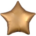 Amscan Silk Lustre Gold Star Standard Unpackaged Foil Balloons C16 - 1 PC