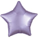 Amscan Silk Lustre Pastel Lilac Star Standard Unpackaged Foil Balloons C16 - 1 PC