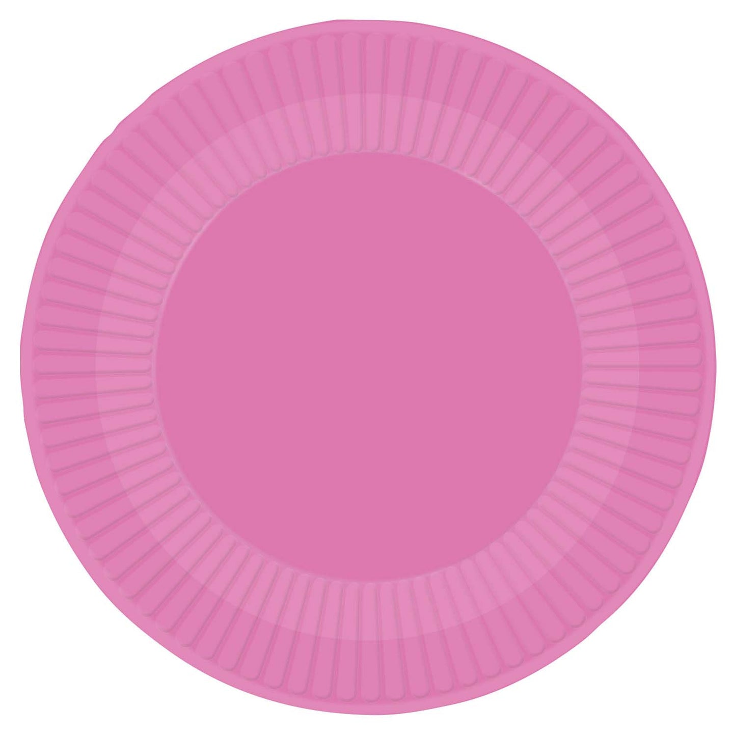 Bubblegum Pink Paper Plates 23cm - 12 PKG