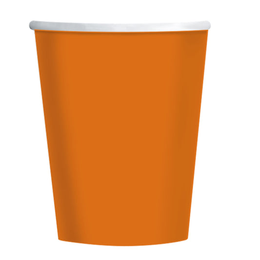 Pumpkin Orange Paper Cup 237ml x 12