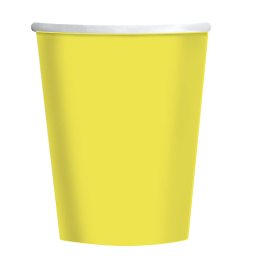 Lime Green Cordial Paper Cup 237ml x 12