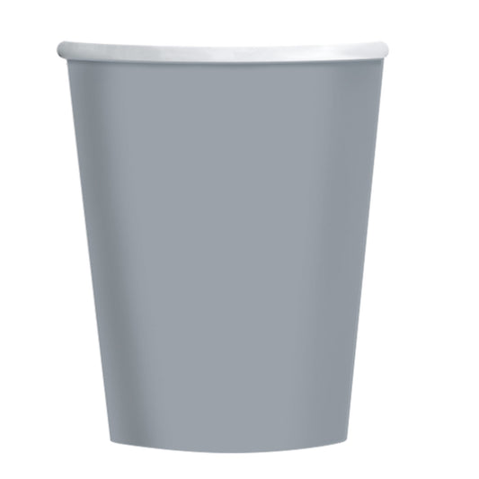 Graphite Grey Paper Cup 237ml x 12