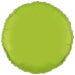 Amscan Metallic Lime Green Circle Standard Unpackaged Foil Balloons C16 - 1 PC