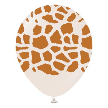 Kalisan Safari Giraffe White Sand/Caramel Latex Balloons