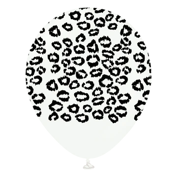 Kalisan Safari Leopard White/Black Balloons latex Balloons
