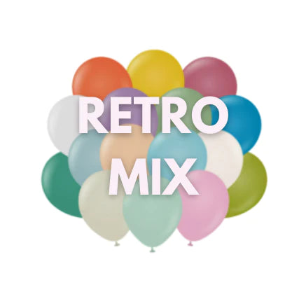 Kalisan Retro Mix Latex Balloons