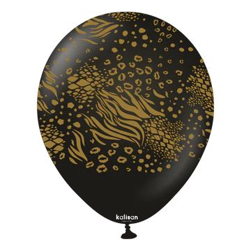 Kalisan Safari Mutant Black/Gold Latex Balloons