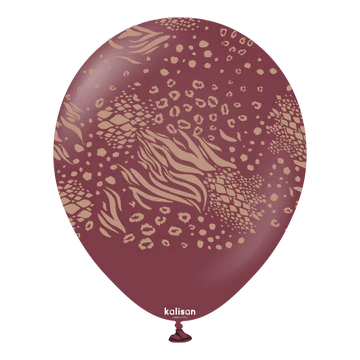 Kalisan Safari Mutant Burgundy/Light Brown latex Balloons