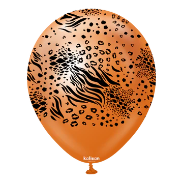Kalisan Safari Mutant Mirror Chrome Copper/Black Latex Balloons