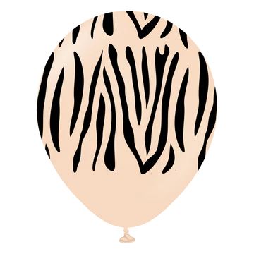 Kalisan Safari Zebra Blush/Black Latex Balloons Latex Balloons