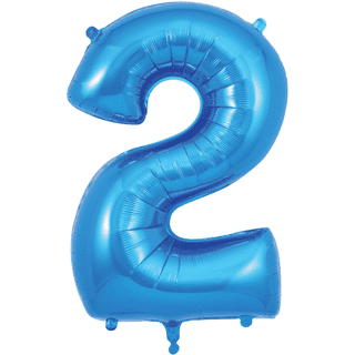 Blue Oaktree Number 2 - Foil Number Balloon 34"£