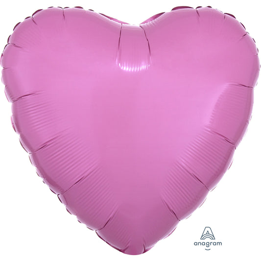 Anagram Metallic Pink Heart Standard Unpackaged Foil Balloons S15 - 1 PC