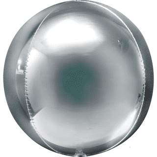 Silver Orbz Balloon (15")