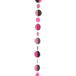 Pink & Black Circles Balloon Tails 1.2m - 1 PC