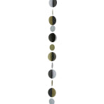 Gold/Silver/Black Circles Balloon Tails 1.2m - 1 PC