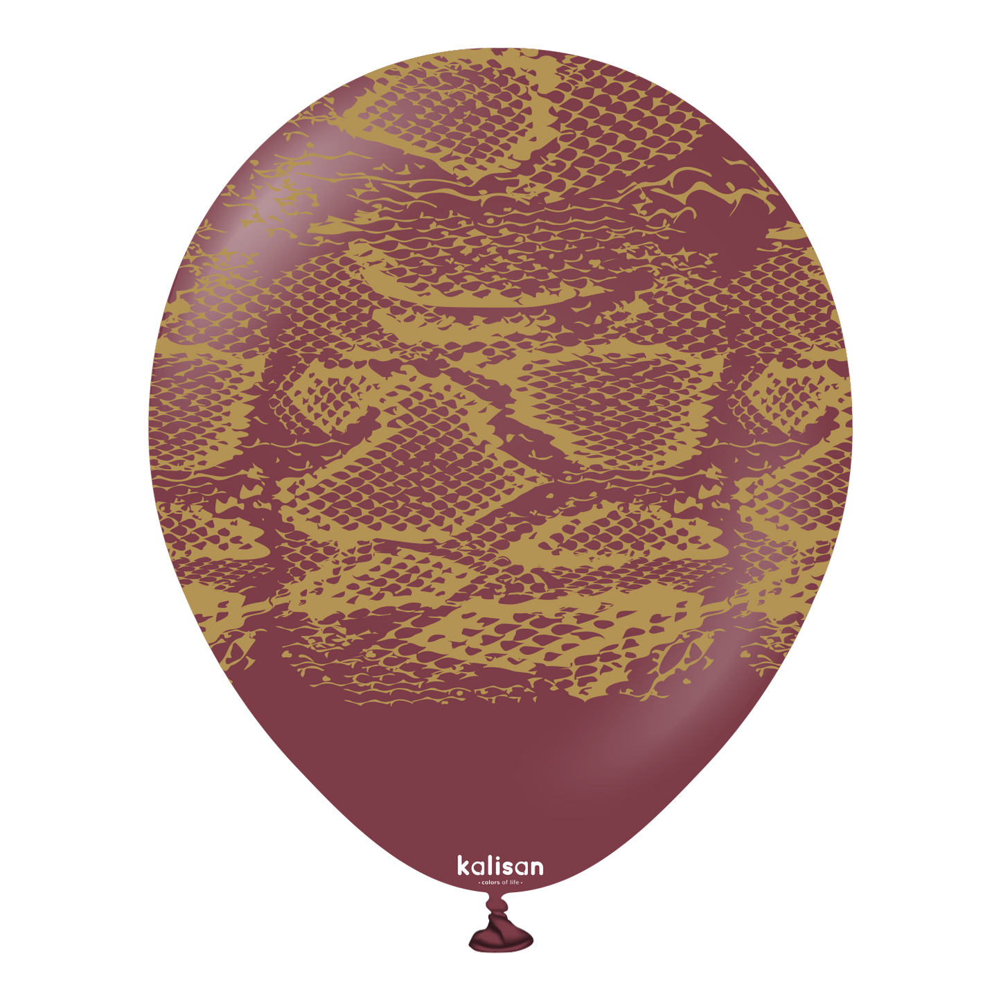 Kalisan Safari Snake Burgundy Latex Balloons