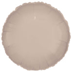 Amscan Silk Lustre Latte Circle Standard Unpackaged Foil Balloons C16 - 1 PC