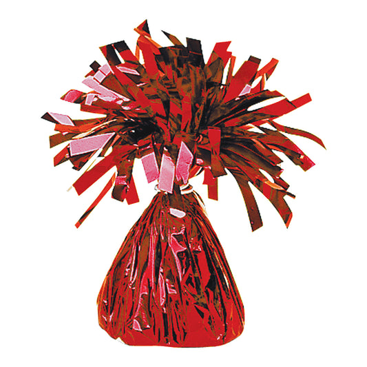 Red Foil Balloon Weights 170g/6oz - 12 PC