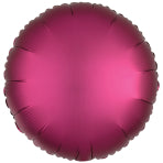 Amscan Silk Lustre Pomegranate Circle Standard Unpackaged Foil Balloons C16 - 1 PC