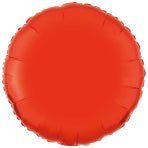 Amscan Metallic Orange Circle Standard Unpackaged Foil Balloons C16 - 1 PC