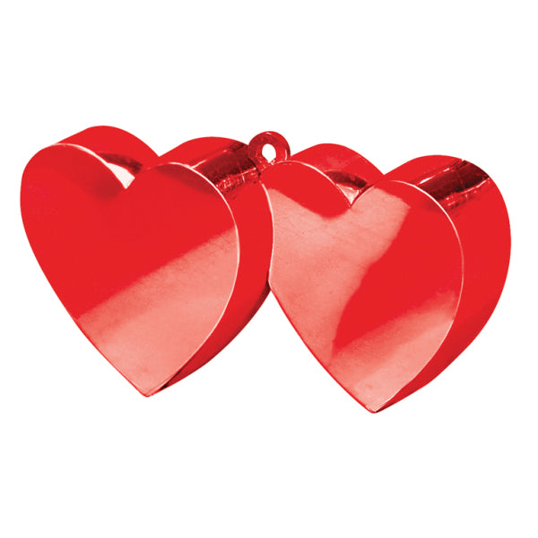 Red Double Heart Balloon Weights 170g/6oz - 1 PC
