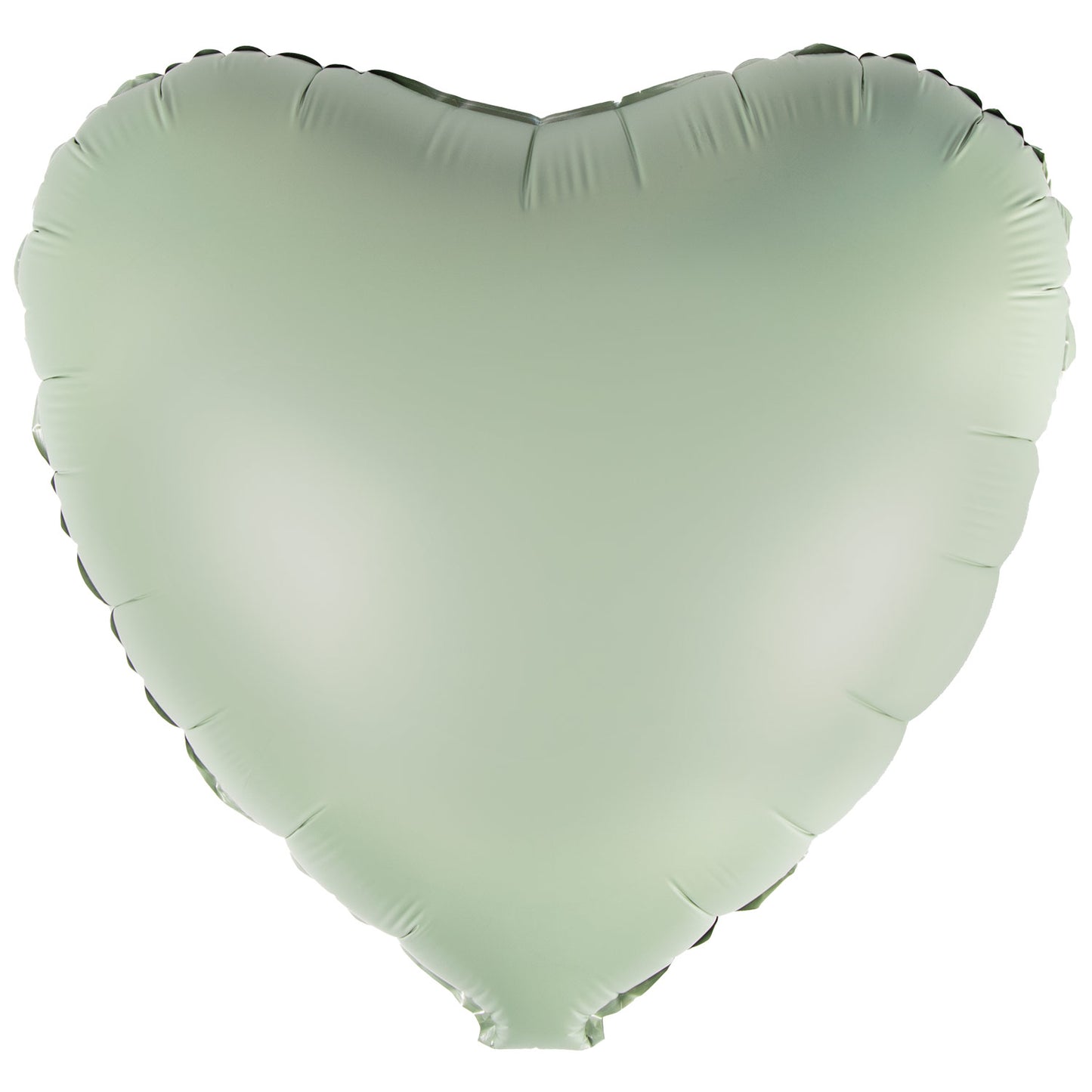 Amscan Silk Lustre Eucalyptus Heart Standard Unpackaged Foil Balloons C16 - 1 PC