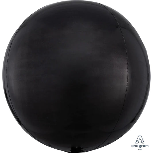 Black Orbz Foil Balloon (21")