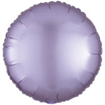 Amscan Silk Lustre Pastel Lilac Circle Standard Unpackaged Foil Balloons C16 - 1 PC