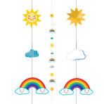 Sun/Rainbow/Clouds Balloon Fun Strings 1.82m - 1 PC