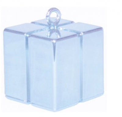 PEARL LIGHT BLUE GIFT BOX BALLOON WEIGHT
