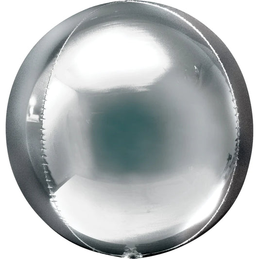 Silver Orbz Foil Balloon (21")