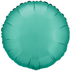 Amscan Silk Lustre Jade Green Circle Standard Unpackaged Foil Balloons C16 - 1 PC