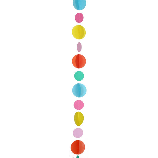Multicolour Circles Balloon Tails 1.2m - 1 PC