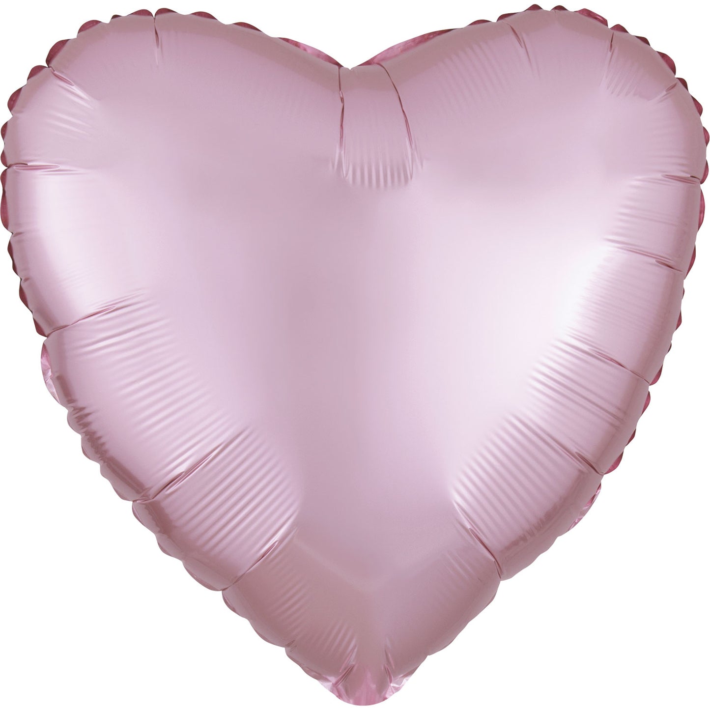 Anagram Pastel Pink Heart Satin Luxe Standard HX Unpackaged Foil Balloons S15 - 1 PC