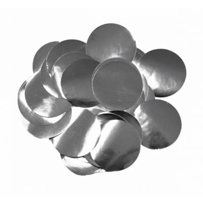 50g 10mm Metallic Silver Confetti