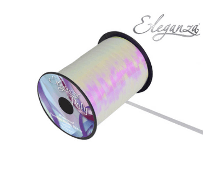 6 x Metallic Iridescent Ribbon for Balloons (Eleganza 250 yards x 5mm)