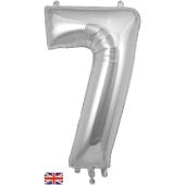 Silver Oaktree Number 7 - Foil Number Balloon 34"£