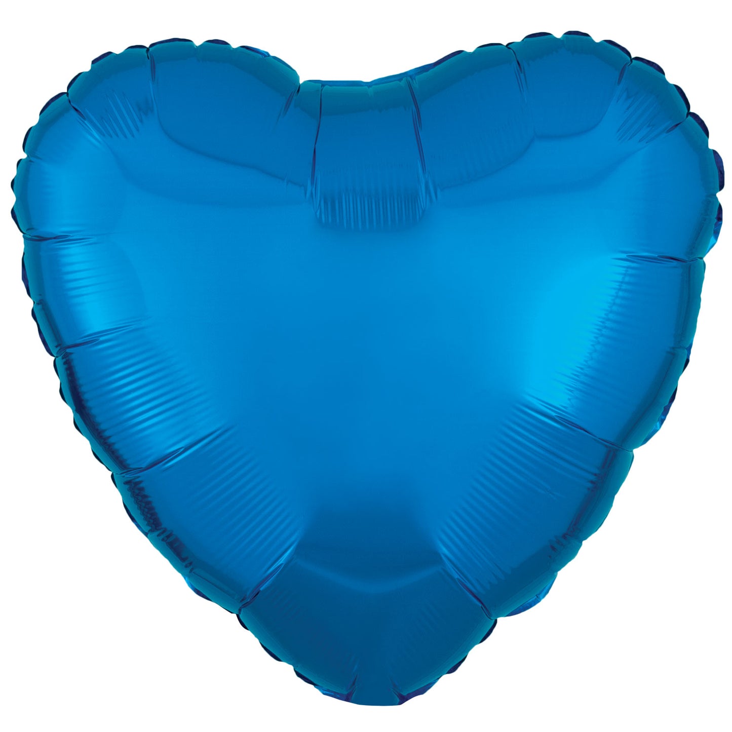 Amscan Metallic Blue Heart Standard Unpackaged Foil Balloons C16 - 1 PC