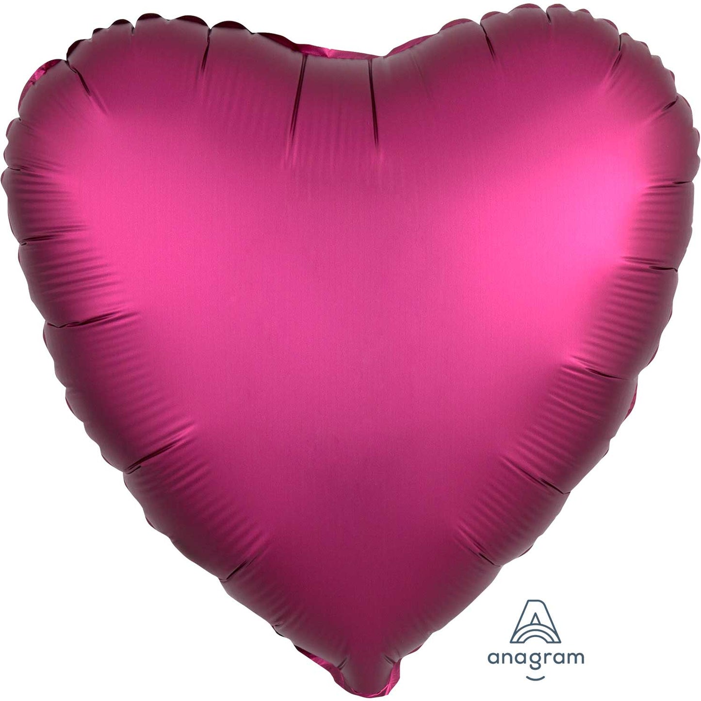 Anagram Pomegranate Heart Satin Luxe Standard HX UnPackaged Foil Balloons S15 - 1 PC