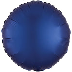 Amscan Silk Lustre Navy Blue Circle Standard Unpackaged Foil Balloons C16 - 1 PC